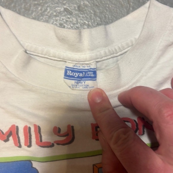 Vintage 1989 The Simpsons Family Bonding T-Shirt White Large Matt Groening 80s - Picture 4 of 7